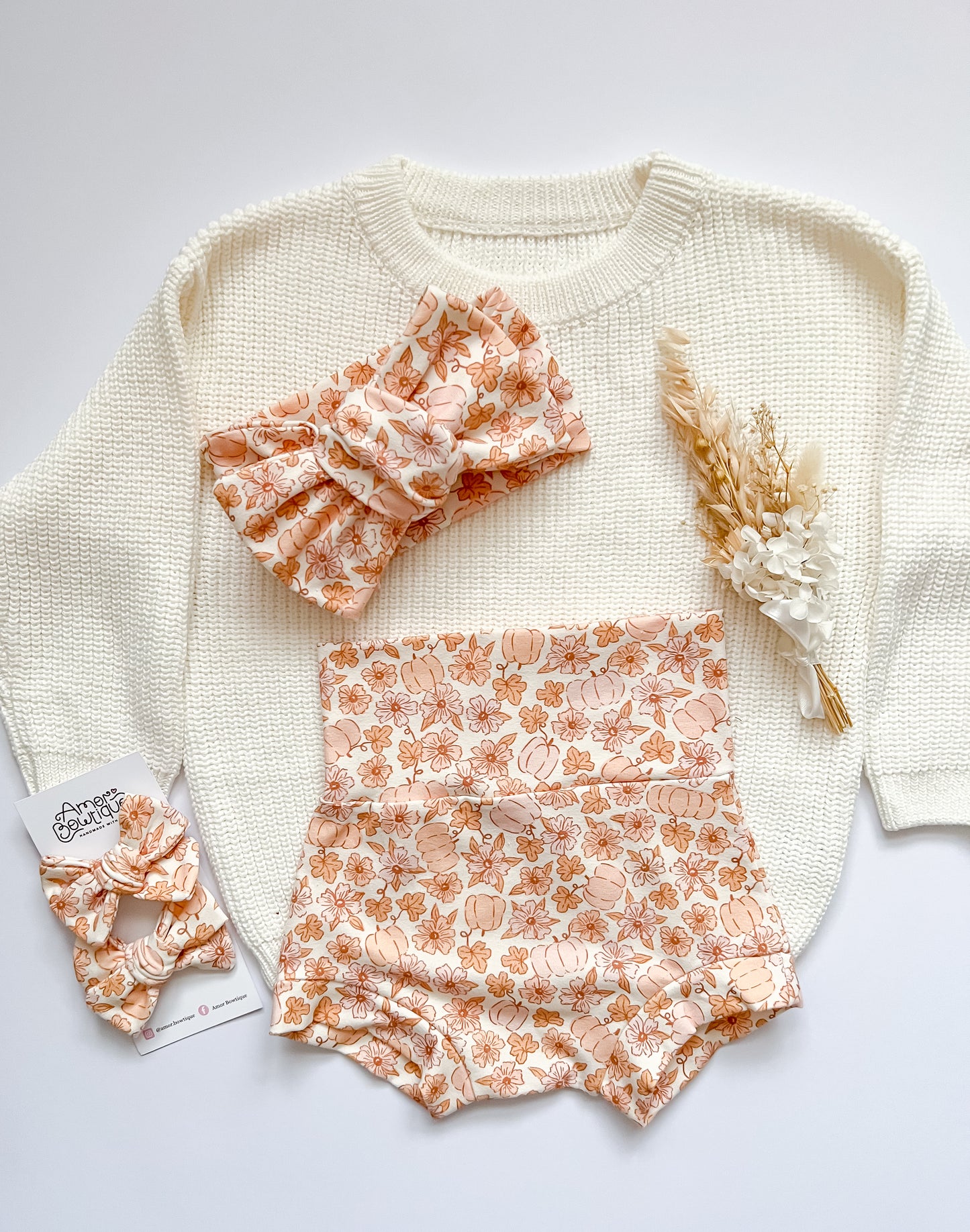 Pumpkin Pigtail Set
