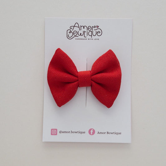 Mini Pinch Bow | RED