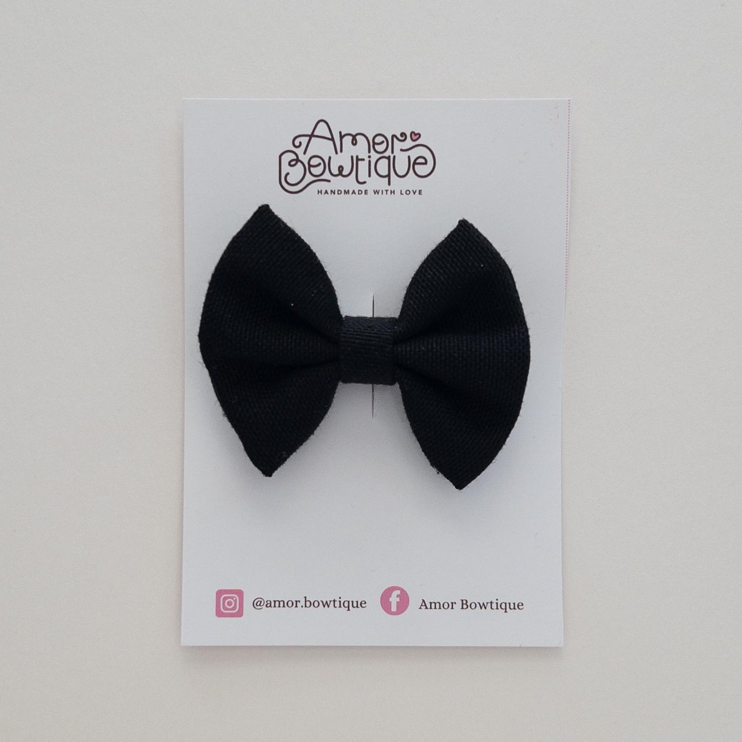 Mini Pinch Bow | BLACK