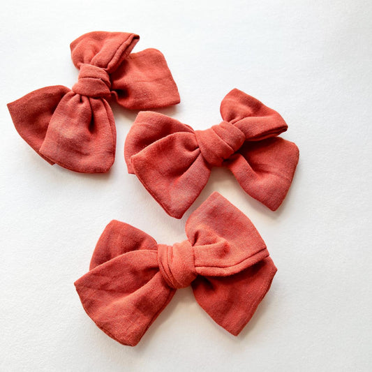 GAUZE BOW | RUST