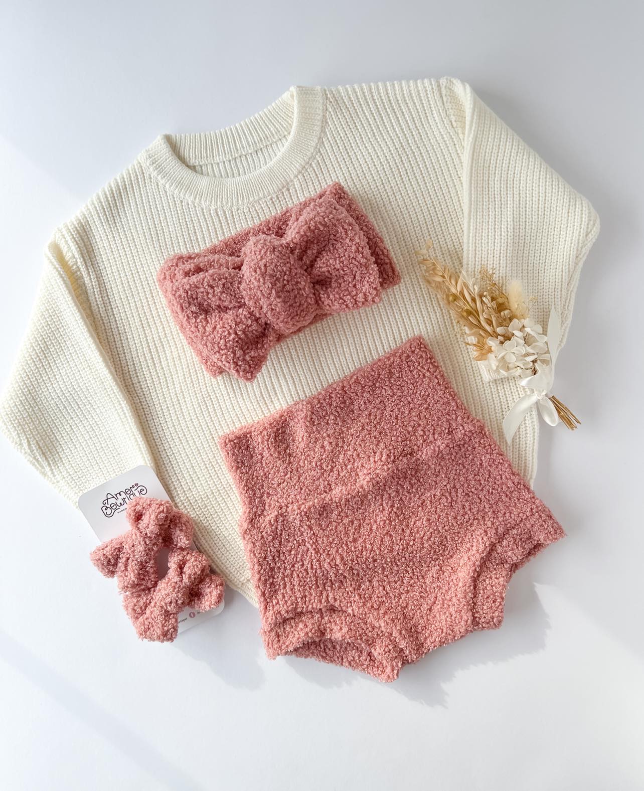 TEDDY TOPKNOT | DUSTY PINK