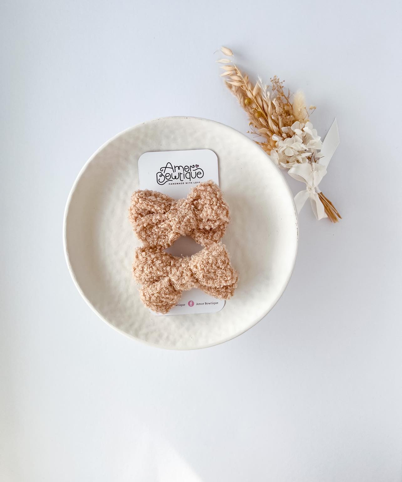 TEDDY PIGTAIL SET | NUDE