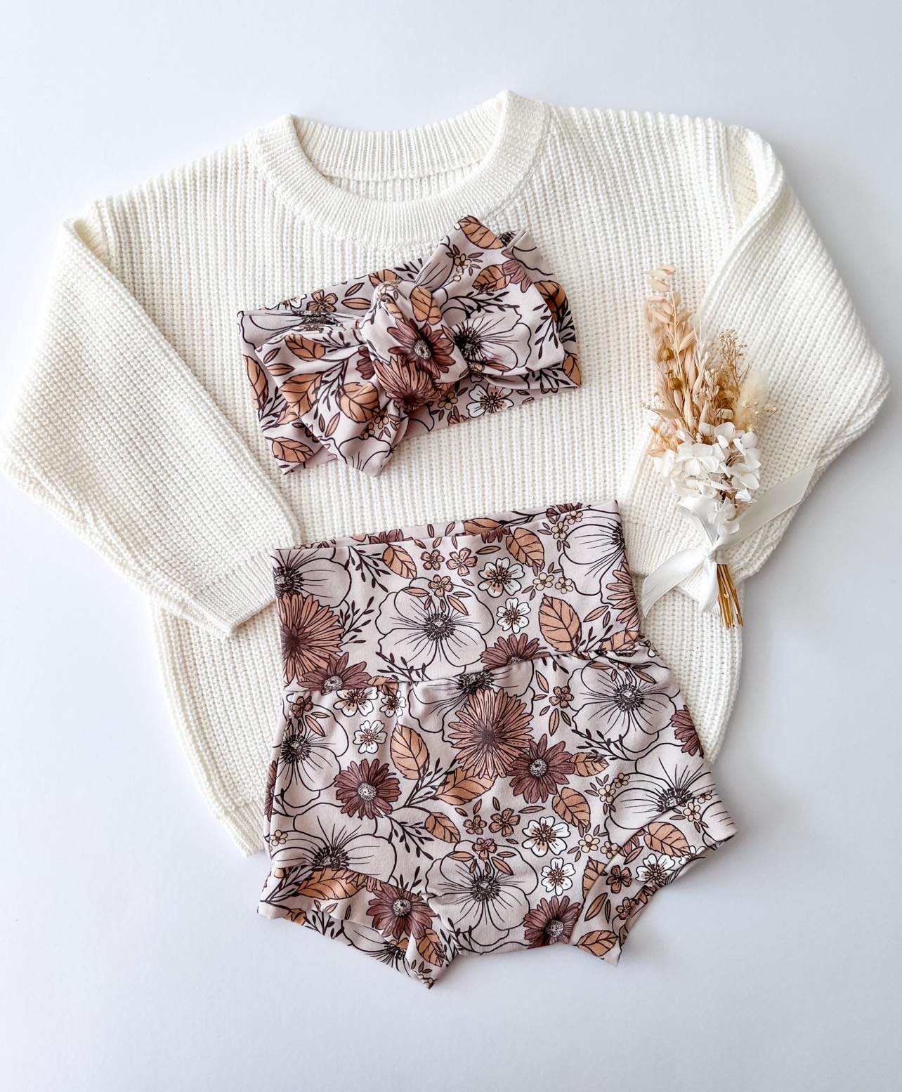 OVERSIZED TOPKNOT | VINTAGE FLOWERS