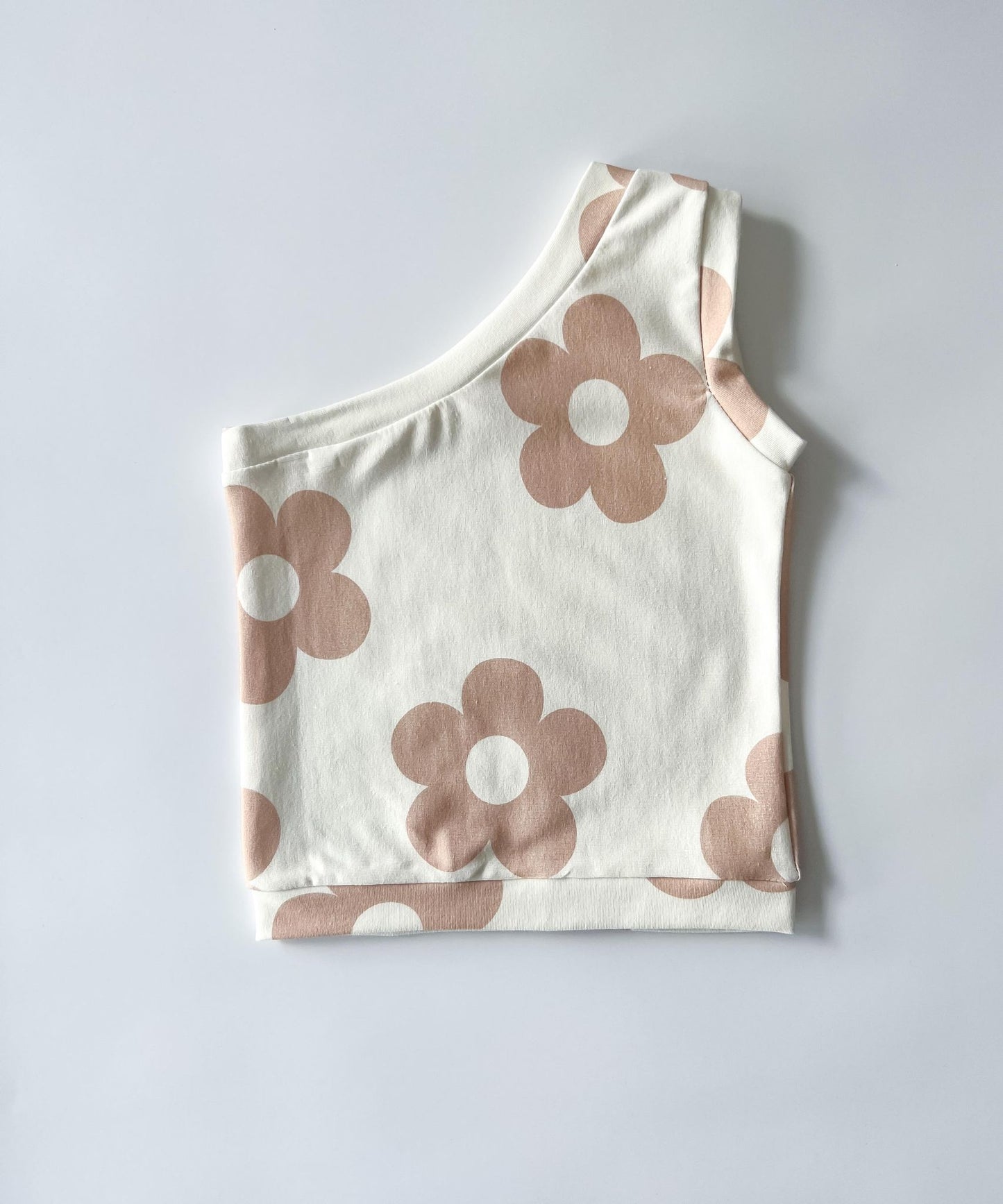 Neutral Daisies | One Shoulder Top