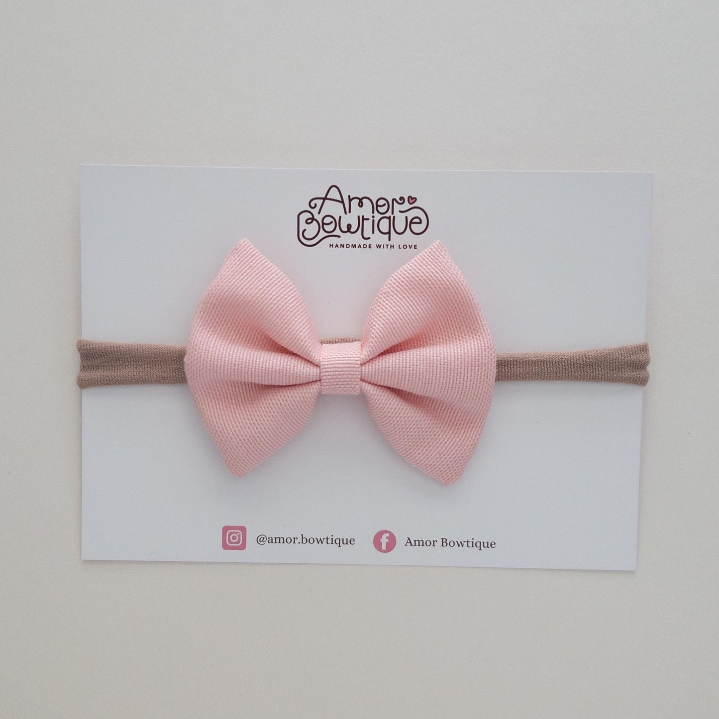 Pinch Bow Dainty Headband | PINK