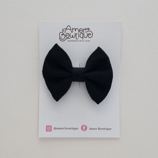 Mini Pinch Bow | BLACK