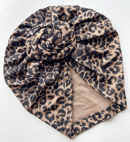 KNOT TURBAN |  LEOPARD