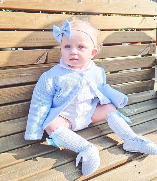 Pinch Bow Dainty Headband | SKY