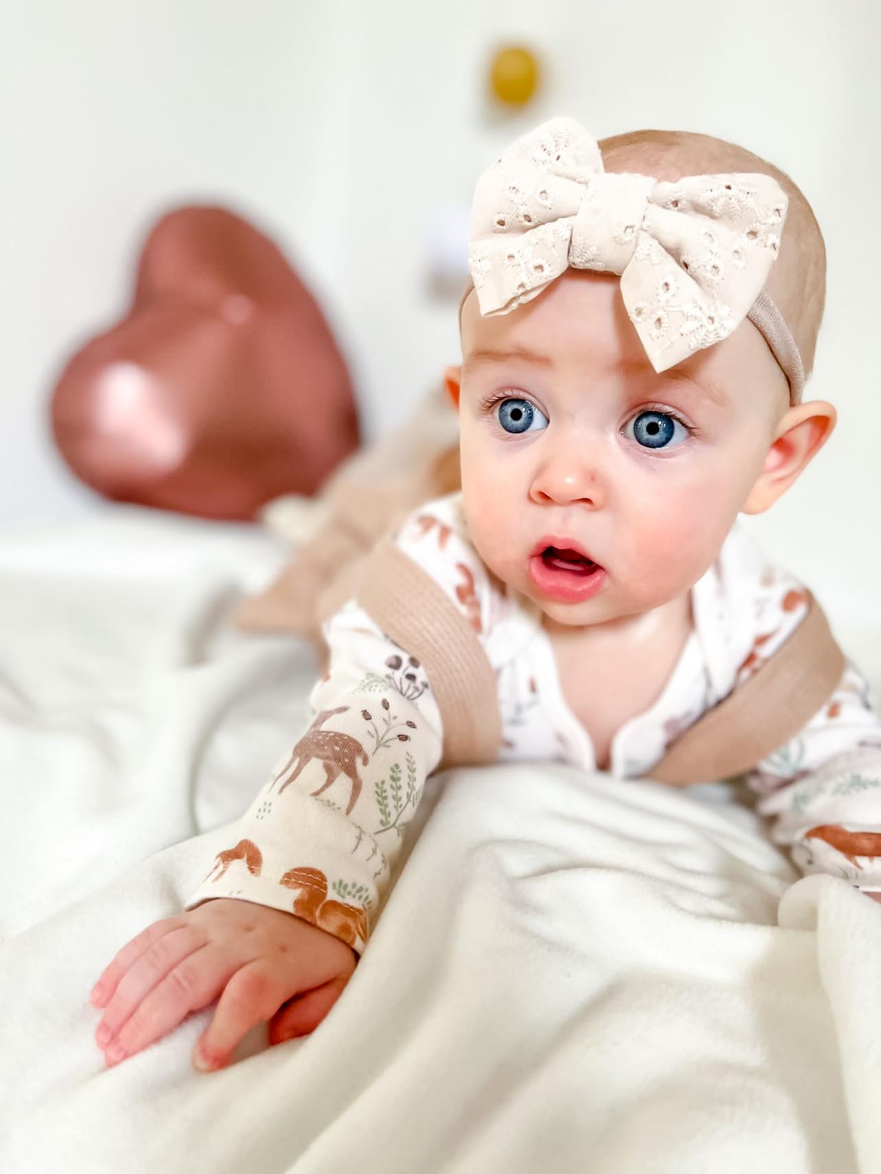 Pinch Bow | OATMEAL BRODERIE