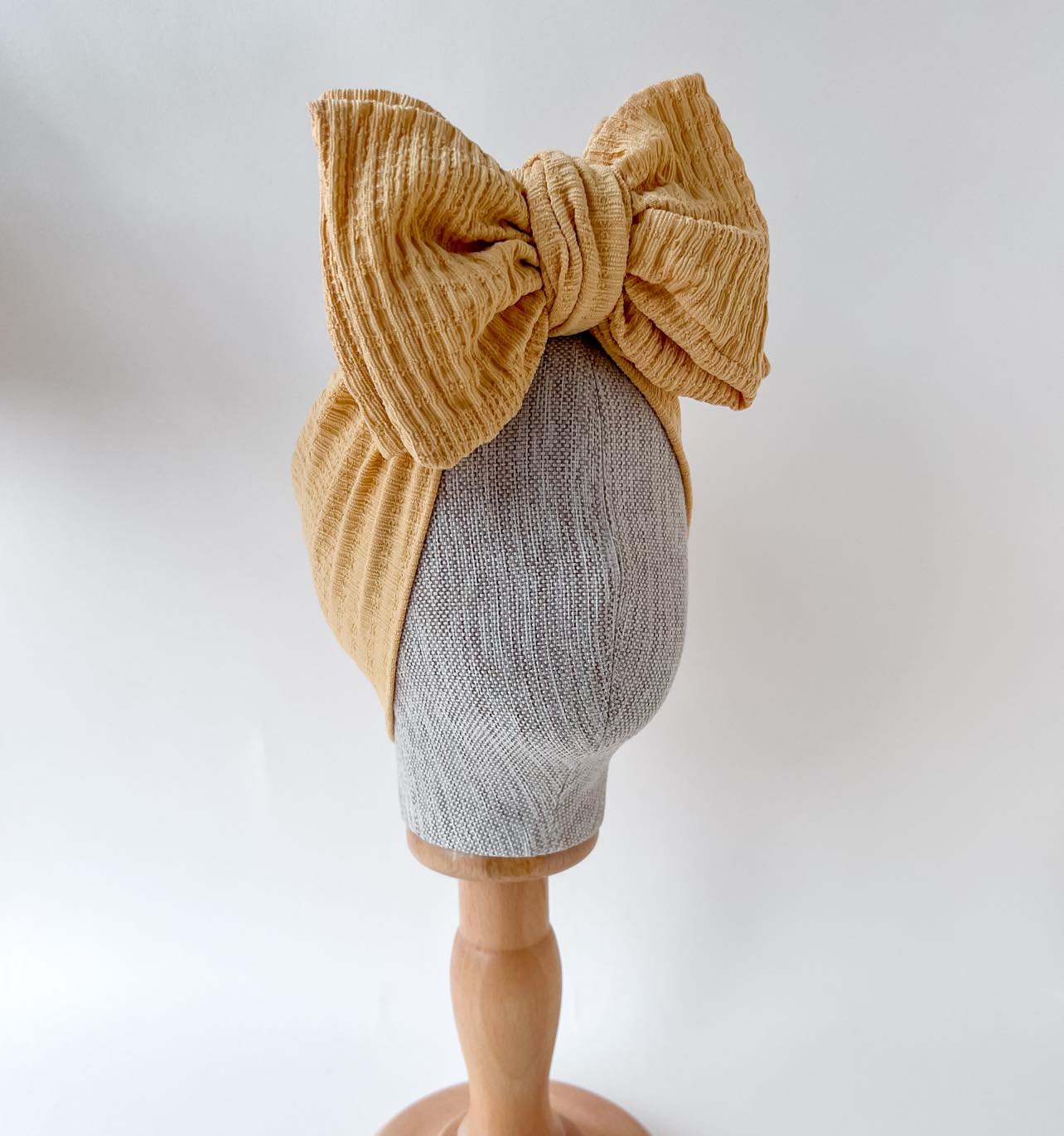 OVERSIZED TOPKNOT |  YELLOW CRINKLE