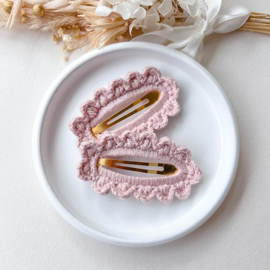 CROCHET CLIP | Dusty pink
