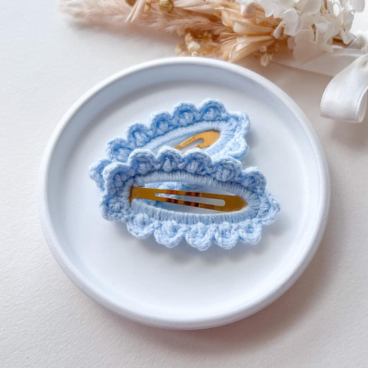 CROCHET CLIP | Pastel Blue