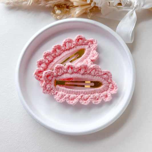 CROCHET CLIP | Light pink