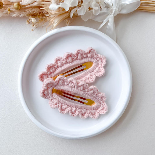 CROCHET CLIP | Peony Pink