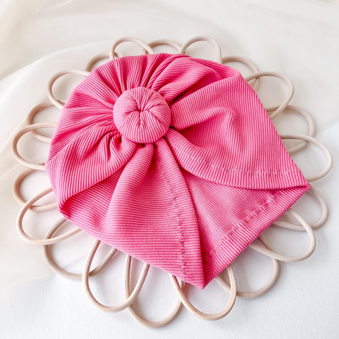 RIB DONUT TURBAN | PINK