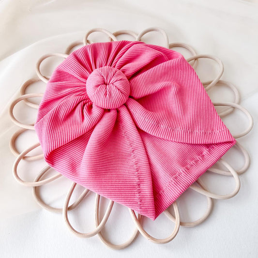 RIB DONUT TURBAN | PINK