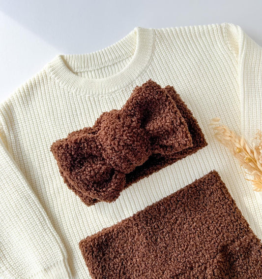 TEDDY TOPKNOT | CHOCOLATE