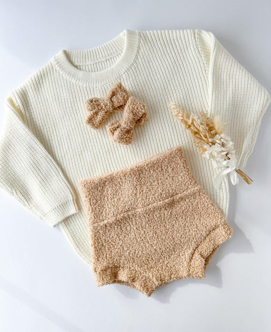 TEDDY PIGTAIL SET | NUDE