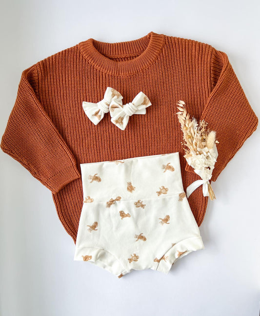 TEDDYBEARS  PIGTAIL SET