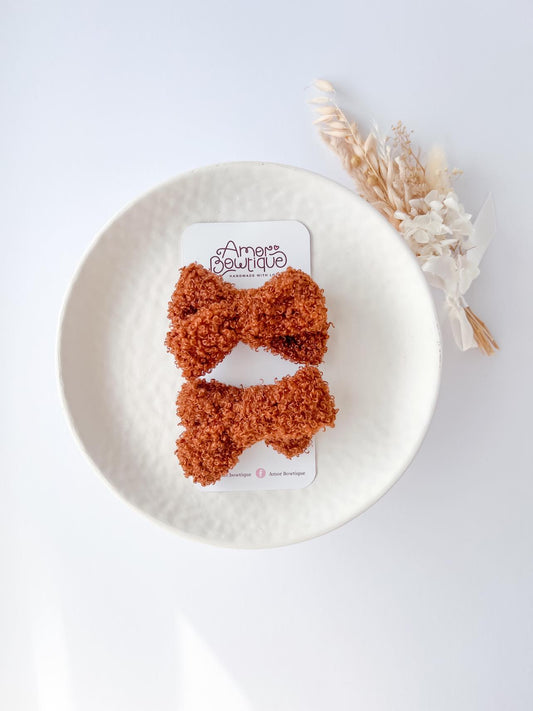 TEDDY PIGTAIL SET | CARAMEL