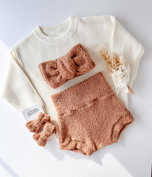 TEDDY PIGTAIL SET | HONEY