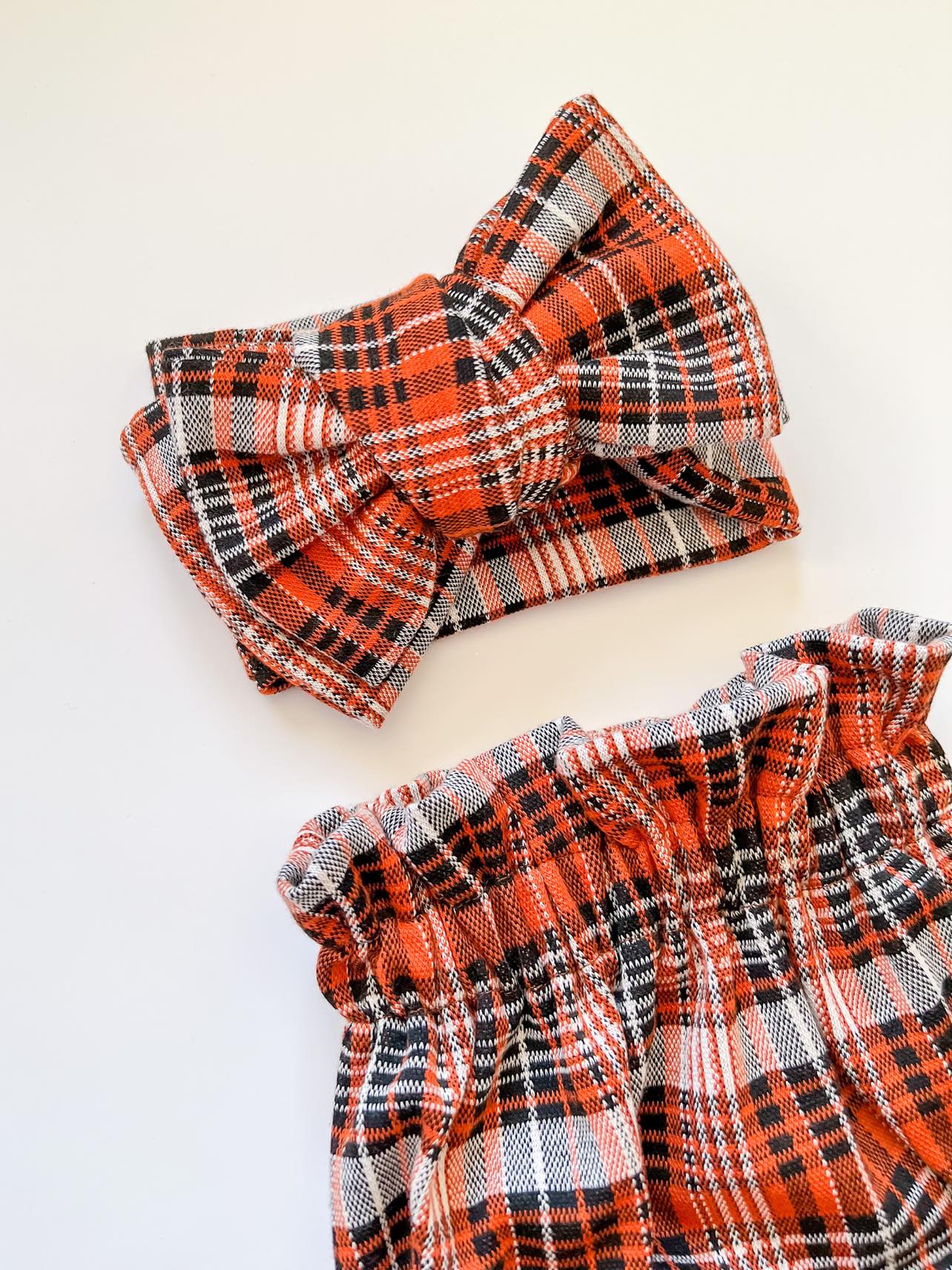 OVERSIZED TOPKNOT | TARTAN