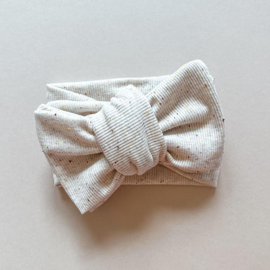 SPRINKLE OVERSIZED TOPKNOTS | ALMOND