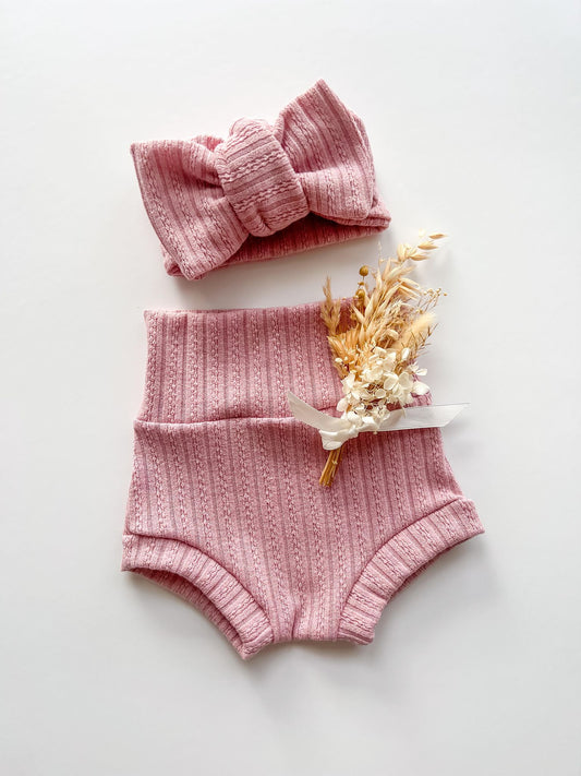KNIT BUMMIE | DUSTY PINK