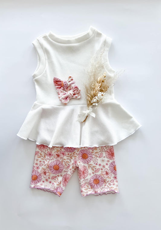 Peplum Top | White