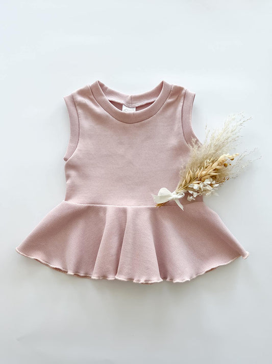 Peplum Top | Blush Pink